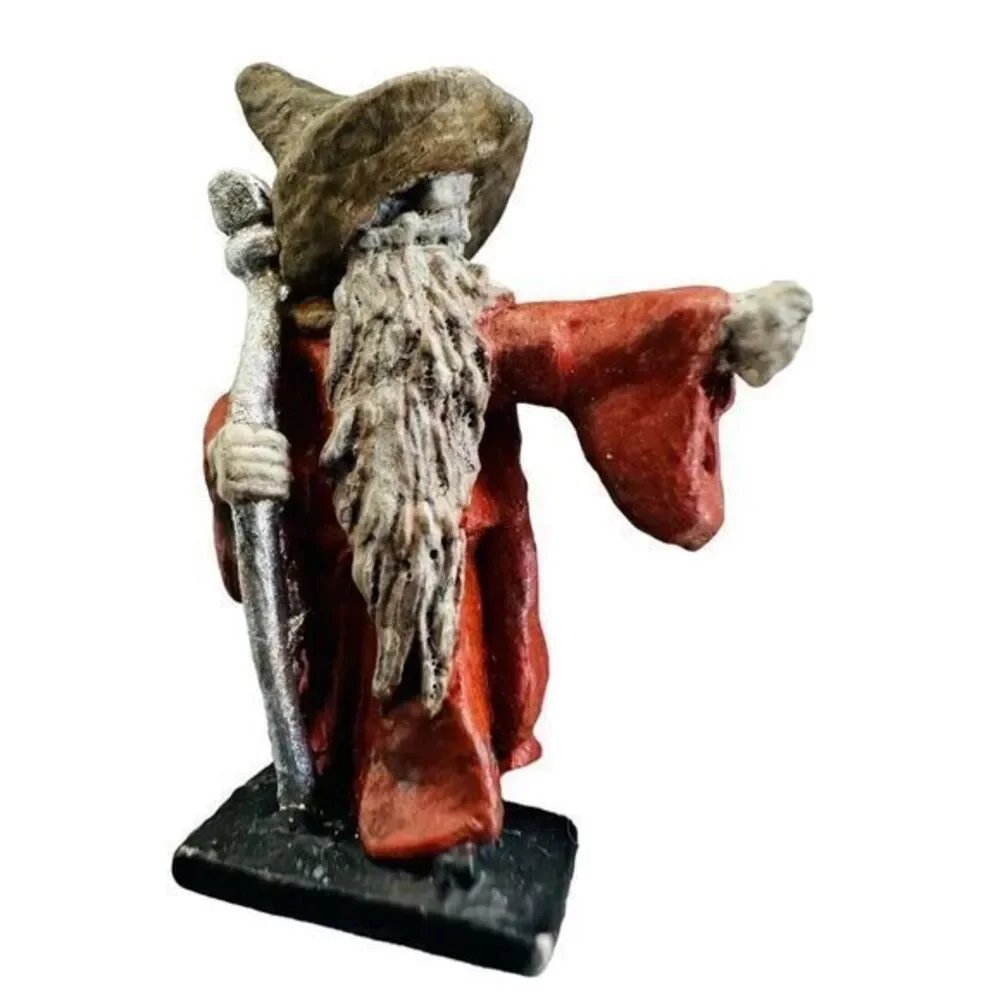 Wizard Merlin Sorcerer Armor Class 2 Miniature‎ Fantasy AD&D Hand Painted 1970's